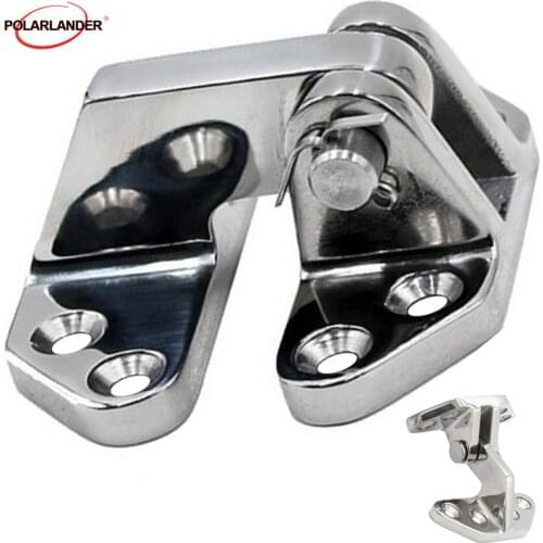 Grade Cast 1pc Boat hinge Hatch Strap 10x10x0.5cm Butt Hinge Hardware Flush Door Strap Round Turn Button Folding Boat Door