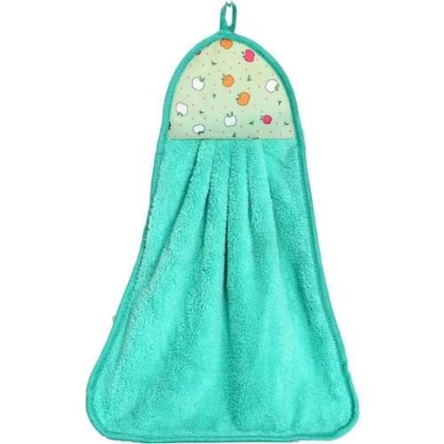 Hook Coral Fleece Towel Fashion Comfortable Soft Hanging Towel Strong Absorbent Towel Kitchen Towels