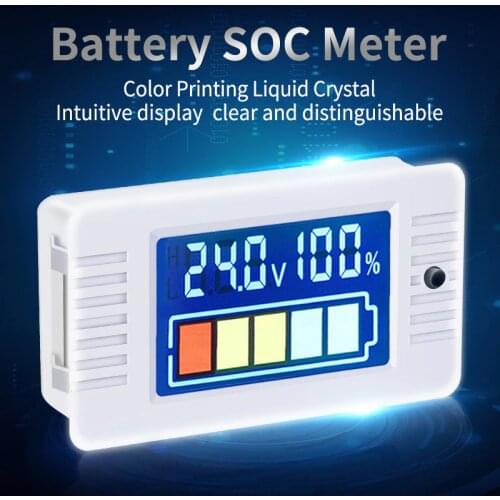 PZEM-023 0-100V Universal Battery Capacity Voltmeter Tester LCD Car Lead-acid Indicator Digital Voltmeter Voltage Tester Monitor