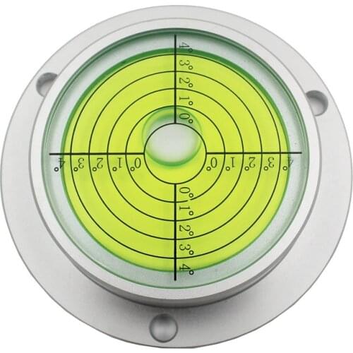 QASE 90*71*20mm Metal Round Spirit Level Bubble Level Measuring Instrument for excavator crane