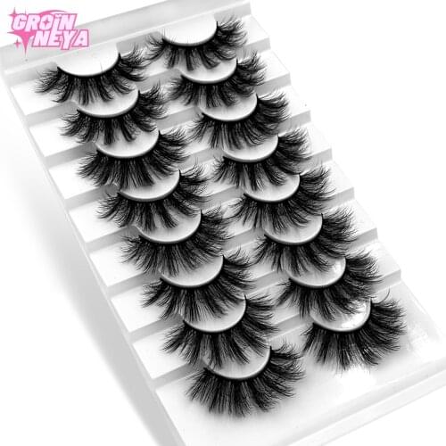 5/8/10 Pairs 3D Faux Mink Eyelashes Natural Thick Long False Lashes Dramatic Fake Eyelash Eyes Makeup Extension Beauty