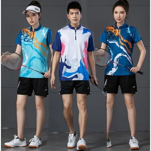 2021 New Men Women Badminton Shirt , Tennis T-shirt Shorts for Men ,Women Table Tennis Shirt,Running Train Tennis T Shirts 3017