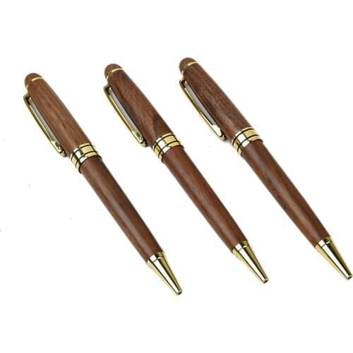 Natural wooden ballpoint pen calligraphy pen Walnut wood ballpoint pen set