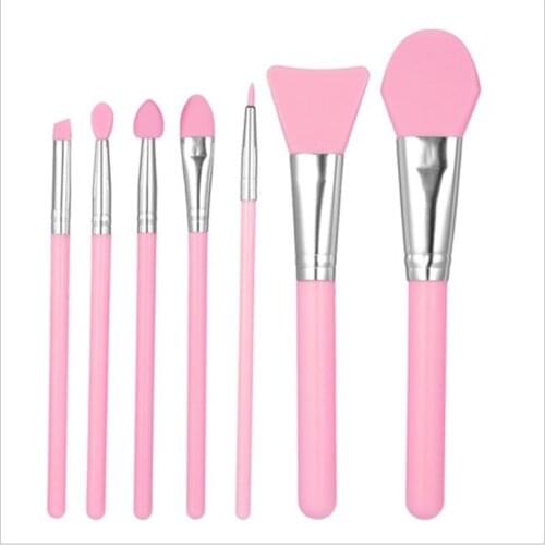 Silicone Facial Mask Makeup Brushes Set BB Cream Foundation Eye Shadow Brush DIY Face Cosmetics Mixing Tool Kit Beauty 6pcs 7pcs