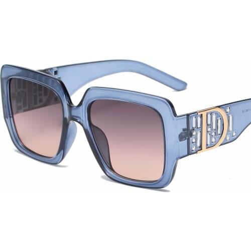 Oversized Sunglasses Gradient Sun Glasses For Men Cool One Piece Brand Designer Women Men Brand Black Square Shades UV400