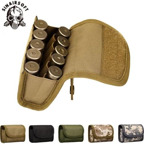 New 10 Holes Scattered Bags Mini Bullet Holder Magazine Pouch Multi-functional Tactical Nylon Waist Bag Hunting Accessories