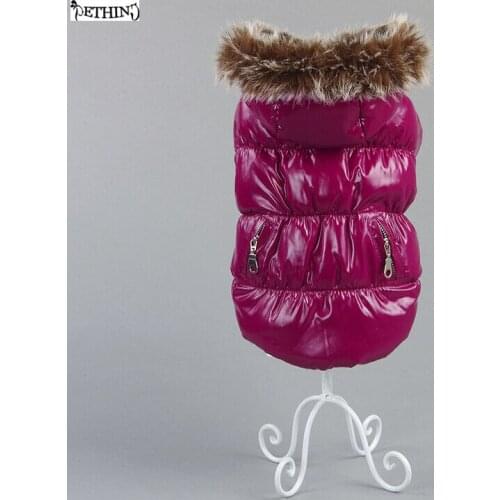 XS-3XL dog down clothes large dog coat small dog winter clothes hooded down coat 3XL big dog winter clothes warm in winter days