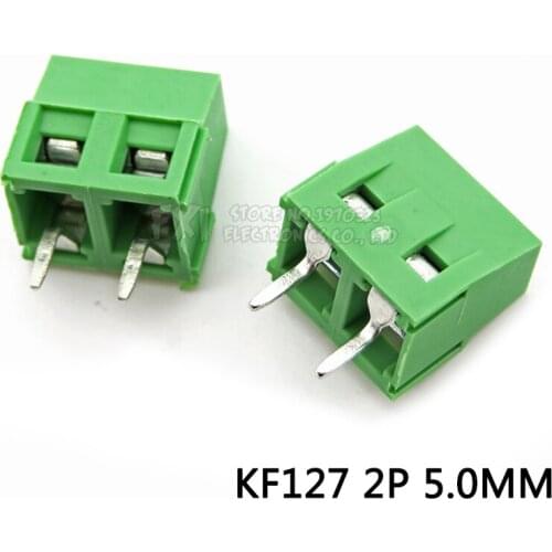 10PCS/LOT KF127-5.0-2P KF127-2P 300V 10A Screw 2Pin 5.0mm Straight Pin PCB Screw Block 26-14A WG