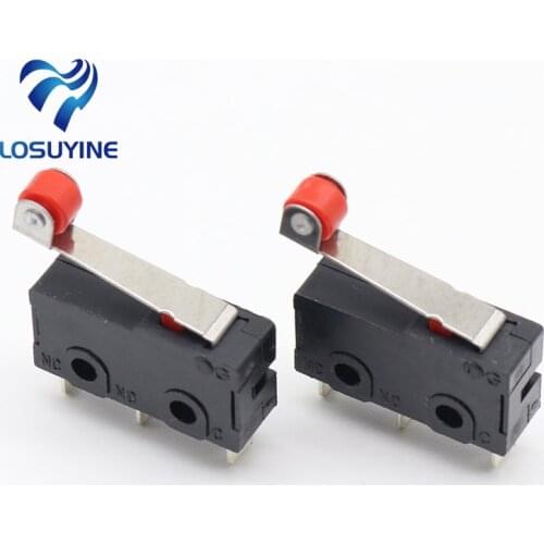 10 Pcs Mini Micro Limit Switch Roller Lever Arm SPDT Snap Action LOT