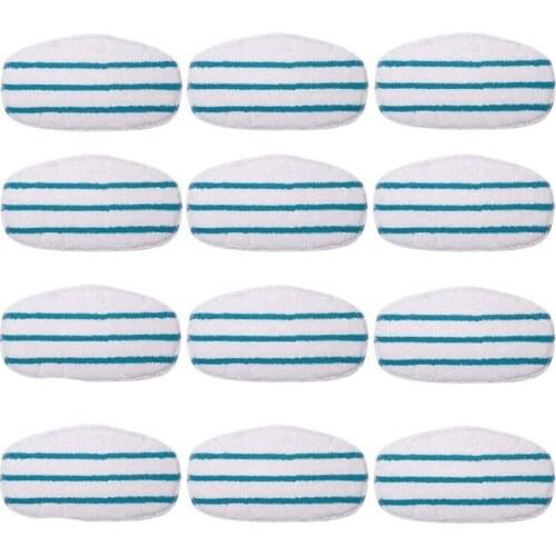 12 Pack Replacement Steam Mop Pads Compatible for PurSteam ThermaPro 10-in-1 Washable Reusable Pads Accessories