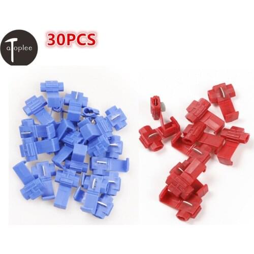 30PCS 18-14AWG/22-18AWG Scotch Lock Quick Splice Crimp Terminal Quick installation Safety Insulator Tap Wire Connector