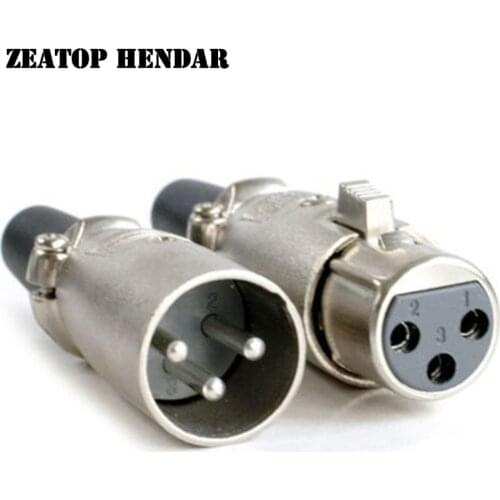 50Pcs XLR 3 4 5 Pin Male and Female Jack for Mic Microphone Audio Cable Wire Solder Plug Connector