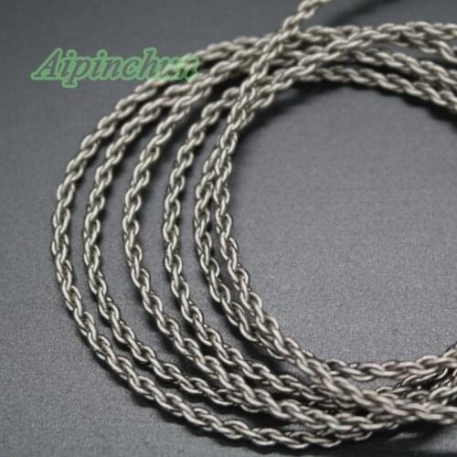 Aipinchun 120cm DIY Audio Earphone Cable Headphone Repair Replacement Silver-Plated OCC Wire Soft Cord