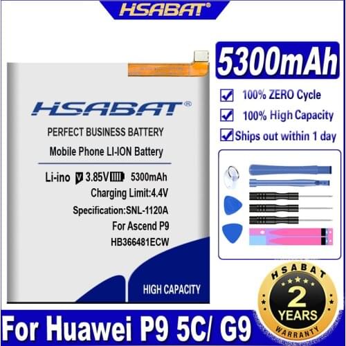 4850mAh HB366481ECW Battery for Huawei P9 5C/P9 G9 lite/P10 lite/p20 Lite/G9 Honor 8/Honor 8 9 Lite/ Y6 II/honor 6c pro/v9 play