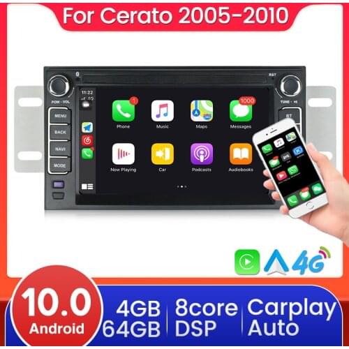 Car Auto Radio Video HD 1024x600 Android 10 For Kia Cerato 2005-2010 Sportage Forte Spectra Morning VQ Sedona GPS Navigation DSP