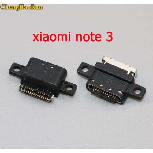 ChengHaoRan 1pcs for Xiaomi note 3 Micro USB jack socket charging port replacement connector repair parts