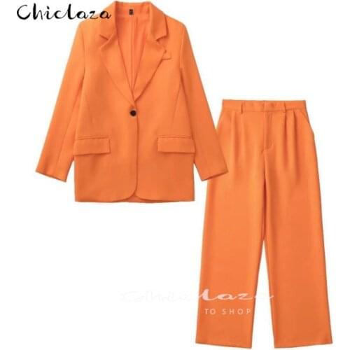 CHICLAZA Women's Office Trouser Suits