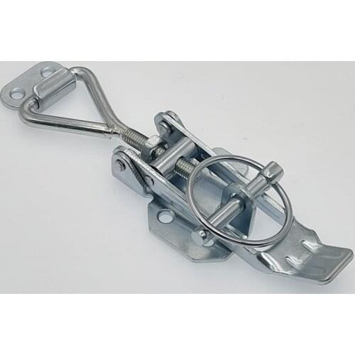 TRAILER LATCH TOGGLE FASTENER OVERCENTER LATCH WITH LYNCH PIN OVER CENTER ZINC PLATE TRAILER TRUCK UTE , trailer parts