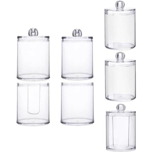 Cotton Pad Holder Dispenser Container Acrylic Cosmetic Makeup Organizers Makeup Organizer Cotton Swab Holder Container