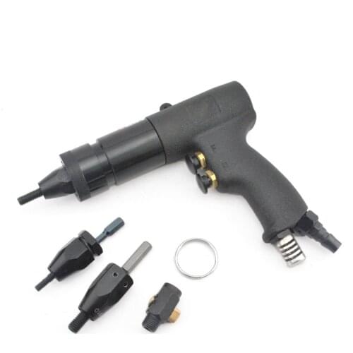 Pneumatic Rivet Nut Gun Riveter Machine With M6/8/10 Nozzles HG-0610