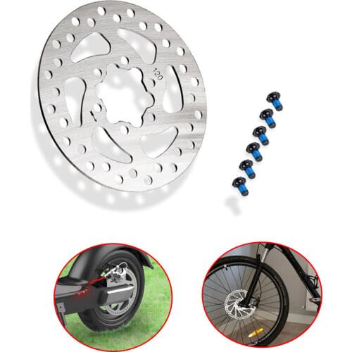 120MM/140MM/160MM 6 Hole Disk Brake with 6 Screws Cycling Bike Electric Scooter MTB 44MM Diagonal Disc Brake Replacement Parts