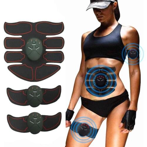 EMS Wireless Muscle Stimulator Abdominal Toning Belt Muscle Toner Body Muscle Fitness Trainer Abdomen Arm Leg Slimming Device