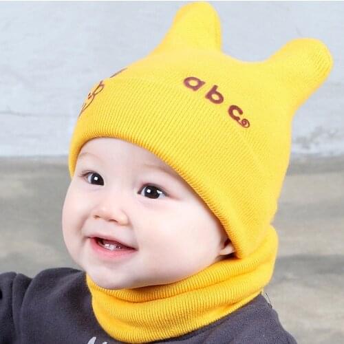 Hot Sale Winter Boys Girls Winter Ear Flap Warm Hat With Scarf Beanie Cap Monkey Kids Winter Cap Children Headwear