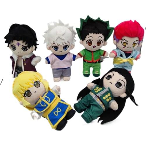 Anime Hunter X Hunter Plush Doll Killua Zoldyck Gon Freecss Kurapika Hisoka Kulolo Cute Stuffed Doll Toy Fan hxh Gift 23cm