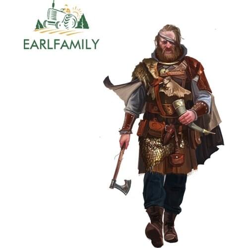 EARLFAMILY 13cm x 7.1cm for Frysian Warrior Joel Chaim Holtzman Funny Car Stickers Scratch-Proof Sunscreen DIY Decal RV Decor