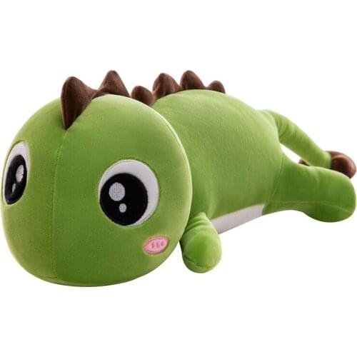 New big-eyed dinosaur plush toy doll soft down cotton dinosaur pillow plush rag doll removable and washable gift for girls