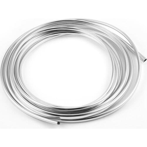 NEW 4m Long U Shape DIY Car Interior Air Vent Grille Switch Rim Trim Outlet Decoration Strip Moulding Chrome Silver