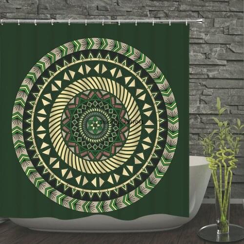 New Colorful Eco-friendly Bath Curtains Mandala Bohemia 3d Printed Polyester High Quality Washable Bath Decor Shower Curtains