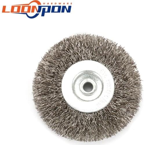 Stainless Steel Wire Wheel Brush 3" - 10" for Bench Grinder Polishing Abrasive Tool Metal Derusting