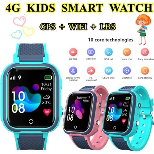 4G GPS+WIFI+LBS Tracker Phonewatch S21 Kid’s Smart Watch Waterproof SOS Video Call Baby Watch For Children Anti Lost Monitor