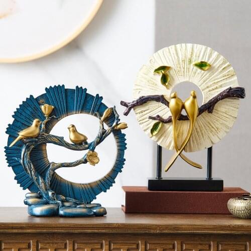 Home Decoration Office Desktop Decoration Accessories Feng Shui Crafts Gifts Chinese Style Vintage Resin Sculpture Living Room