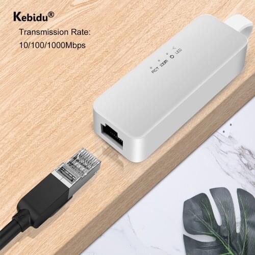 USB Ethernet Adapter USB 2.0/3.0 100/1000Mbps RJ45 Lan Gigabit USB Network Converter for Computer Laptop Notebook