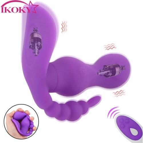 G Spot Vagina Massager 10 Speeds Vibrating Panties Wireless Remote Control Anal Clitoris Stimulator Wearable Dildo Vibrator