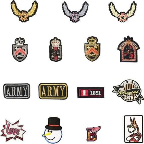 Embroidery Cartoon Clothing Iron on patch Sewing Applique Hot melt adhesive patch DIY Accessories Craft supplies Stickers Badges