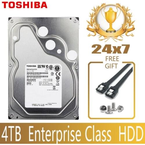 TOSHIBA 4TB Enterprise Class Hard Drive Disk HDD HD Internal SATA III 6Gb/s 7200RPM 128M 3.5" Harddisk Harddrive 24/7 24X7 Gamin