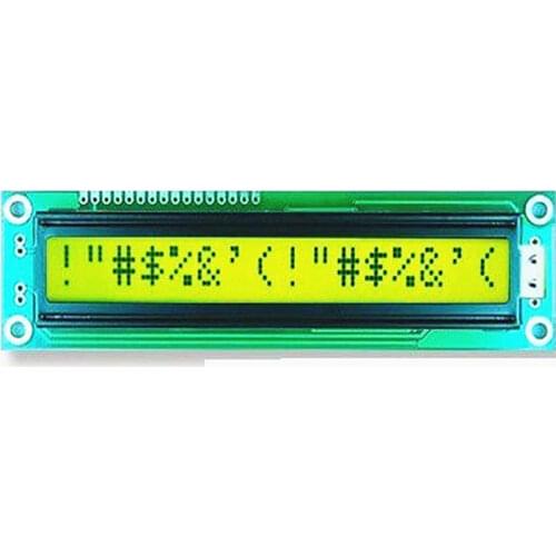 1pcs 1601L big size LCD display module lcm Yellow green lcd 5V white LED backlight