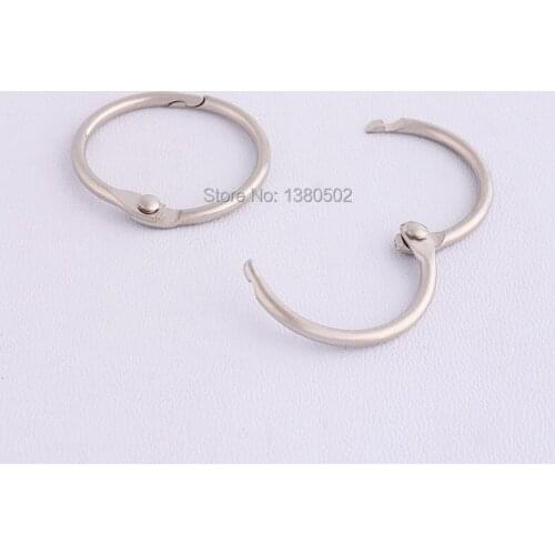 10pcs/lot Metal open circle clip buckles Hooks Key Chain for Backpack Garment accessories