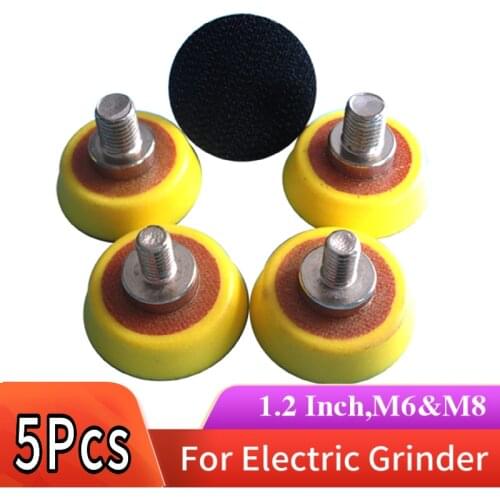 5 Pcs 1.2 Inch Sanding Disc Backing Pad Sanding Backup Pad Abrasive Tools for Polishing & Grinding