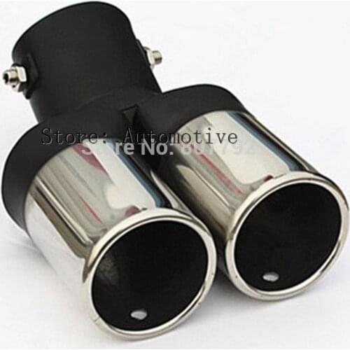 Car Exhaust Muffler Exhaust Pipe tail pipe Fit For hyundai elantra 2012 2013 2014 2015 Stainless Steel 1pc per set