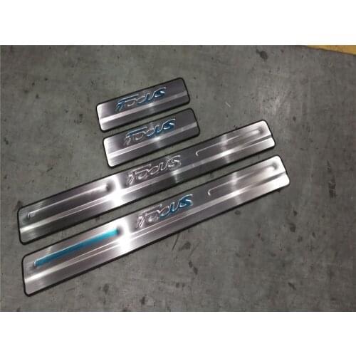 Free shipping stainless steel scuff plate door sill 4pcs/set car accessories for Ford Carnival