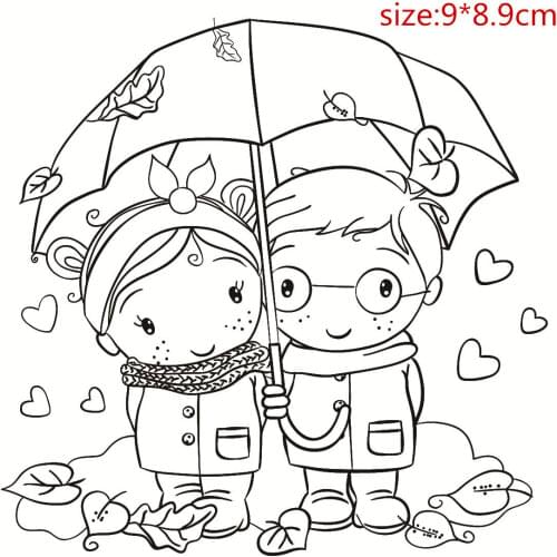 Girl Boy Transparent Silicone Clear Rubber Stamp Sheet Cling Scrapbooking DIY Cute Pattern Photo Album Paper Card Decor Stamp