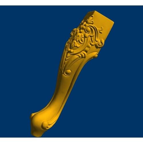 New 3D model STL long tea table legs relief STL format CNC Furniture Leg 103