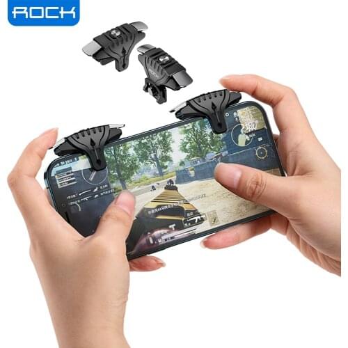 ROCK Moible Controller Gamepad For PUBG Joypad Trigger Fire Button Aim L1 R1 Key L1R1 Shooter Controller For PUBG Game Pad