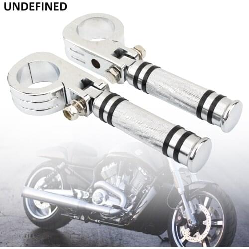 Motorcycle Pegs Aluminum 38mm Highway Engine Guard Bar Mount Clamps Bracket Foot Pegs Footrest Universal For Harley Honda Yamaha