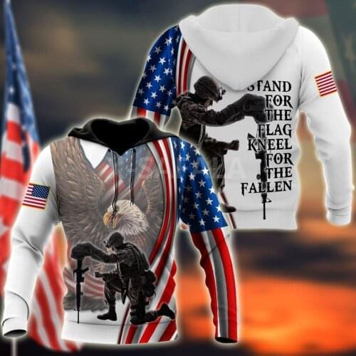 US Navy US Veteran 3D Print Spring Autumn Hoodie Man Women Harajuku Outwear Zipper Pullover Sweatshirt Casual Unisex