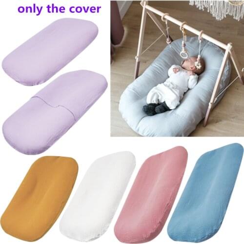 Soft Cotton Baby Diaper Changing Pad Cover Solid Color Nursery Table Crib Bed Sheet Changing Mat Protector For Newborn Bedding
